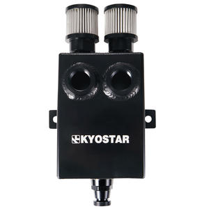 Evrensel 12AN dişi Port 12AN filtre forması drenaj alüminyum 2L yağ toplama tankı şaşkın - Product Image 4