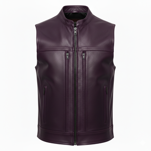 Custom Club Motorcycle Vest Unisex Mandarin Collar Polyester/Cotton Breathable Windproof Waterproof Winter Casual Outerwear - Product Image 2