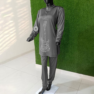 Traje de baño islámico para mujer, ropa de playa, traje transpirable para mujer, traje de baño de carreras de competición de natación de una pieza - Product Image 2