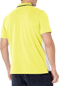 Men's for Quick Dry Performance Short Sleeve <b>Shirt</b> Rib Collar <b>Button</b> Front Casual Solid Pattern Regular-Fit Knitted Fabric - Product Image 4