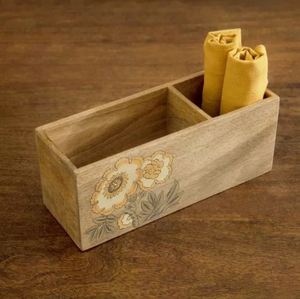 Caddy de cubiertos de madera de diseño antiguo personalizado para cocina, soporte para utensilios de mesa de pared a bajo precio, incluido el soporte para cuchara - Product Image 3