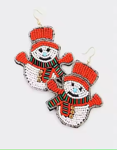 Boucles d'oreilles multicolores à la mode en perles de rocaille Bijoux artificiels pour femmes Boucles d'oreilles par MD artisanat - Product Image 6