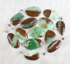 จี้พลอยคริโซเพรสสำหรับผู้หญิงขายส่งประดับสร้อยคอฝังหนามเตยเงิน - Product Image 2