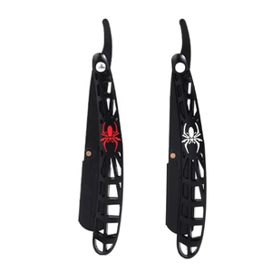 Rasoir à lame unique professionnel de style nouveau, motif araignée, sécurité, acier inoxydable de haute qualité, couteau à raser pour le visage - Product Image 2