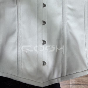Corset de maintien du corps en forme de sablier, en coton blanc, corset sur le buste, tenue de demoiselle d'honneur, corsets pleine poitrine, fournisseur du Pakistan - Product Image 4