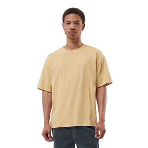 Personalizada de alta calidad de lujo de los hombres pesados 100% algodón de gran tamaño camiseta de talla grande en blanco cuello falso peso pesado Boxy Jersey - Product Image 1