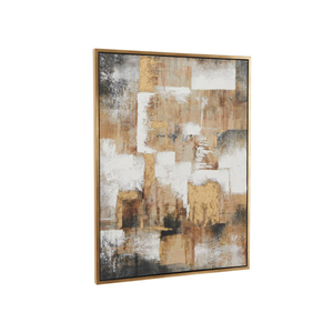 Latest Design Wooden Gold Wood Modern <b>Framed</b> Abstract Wall Art Customized Handcrafted Wooden Wall Decor - Product Image 2