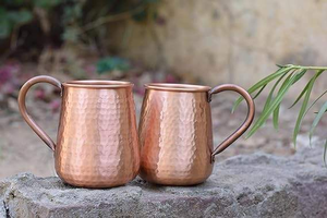 Vaso de Cobre Pulido Brillante Hecho a Mano para Uso en el Hogar y Camping, Cobre de Alta Calidad, Fabricante Mayorista de la India - Product Image 2