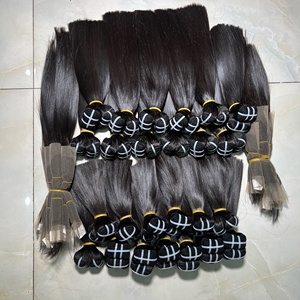 Weft <b>Hair</b> Extensions Thickness End Bone Straight <b>Hair</b> Bundles 100% Vietnamese Human <b>Hair</b> Length 8 10 Inches Large Stock - Product Image 1
