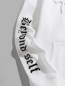 Conjunto de Sudadera y Pantalones Deportivos de Felpa Transpirable 100% Algodón de Peso Pesado, Diseño Personalizado, Sudadera con Capucha de Alta Calidad para Invierno - Product Image 4