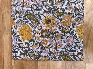 Wholesale Indian Handmade Cotton Fabric Jaipur Sanganeri Hand Block Printed Fabric Raw Material Dress Making Material Fabric - Product Image 3