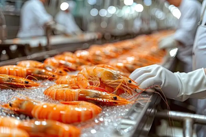 Gambas de tigre negras sin cabeza frescas, grado de exportación, suministro a granel en caja, textura firme 10KGS/CTN para restaurantes, hoteles, mariscos - Product Image 2