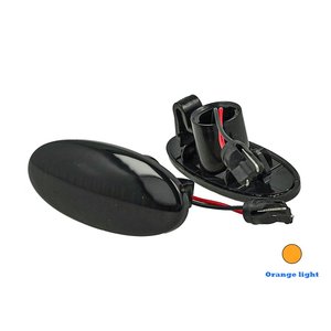 Kit indicatore di segnalazione laterale a LED per obiettivo fumo nero luce arancione per Nissan Qashqai Renault Koleos Smart Forfour - Product Image 1