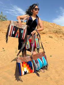 ออกแบบใหม่ที่ไม่ซ้ํากันมือเครื่องมือ Fringe กระเป๋าถือ Aztec อานผ้าห่มร้อนขายกระเป๋าโบฮีเมียนออกแบบที่ไม่ซ้ํากันสไตล์กระเป๋าสําหรับสตรี - Product Image 3