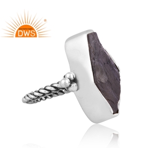 Handmade Oxidized Sterling Silver Natural <b>Labradorite</b> Gemstone Stackable <b>Ring</b> Jewelry For Women Gift For Her - Product Image 3