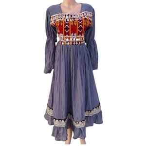 Ensemble de robe afghane de style tribal Kuchi de haute qualité, robe de mariée, ensemble de 3 pièces, costume ethnique vintage, mode fantaisie, robe pashtun respirante - Product Image 1