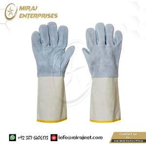 Gants en cuir de vachette pour le soudage en plein air Isolation thermique et résistance à l'usure des scories Doux et confortables du Pakistan - Product Image 2