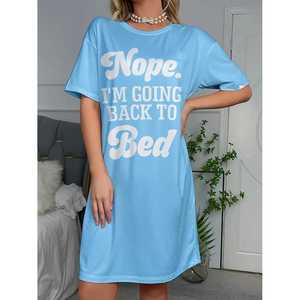 Camiseta larga azul hielo para mujer con estampado de animales animados XS Fit transpirable - Product Image 1