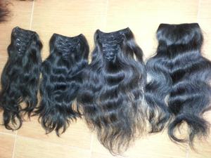 Venta caliente 100% Extensiones de cabello humano Remy vietnamita virgen con clip Cabello afro de alta calidad a precio competitivo - Product Image 3