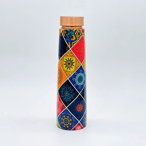 Bouteille d'eau en cuivre pur de qualité pour exportation conception simple prix abordable taille personnalisée pour la maison cadeaux de mariage bouteille d'eau déco - Product Image 3