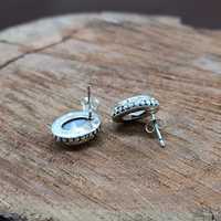 Boucles d'oreilles en pierre de lune arc-en-ciel, bijoux en pierres précieuses facettées, clous en argent sterling faits à la main avec diamant et perle, combinaison unique