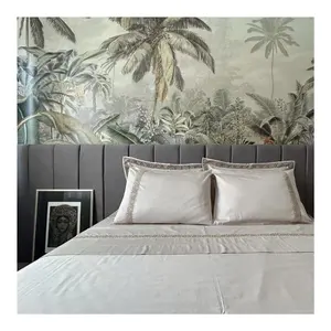 새로운 유럽 스타일 자수 유행 레이스 네덜란드 벨벳 유성 뜨거운 드릴 침대 커버 침대 꼬리 수건 홈 호텔 장식 기사