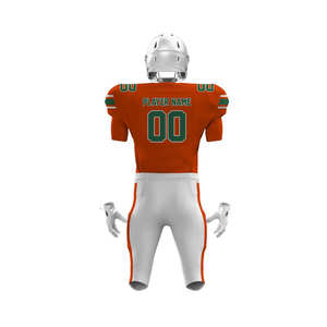 Uniforme de football américain à manches courtes personnalisable et respirant, service OEM, nouveau design de maillot 2026, 100% polyester, protection UV - Product Image 2