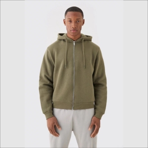 Sweat-shirt pour homme en éponge française avec logo personnalisé Vente en gros Pull-over surdimensionné Sweat à capuche lourd à épaules tombantes 100% coton Sweat à capuche vierge - Product Image 4