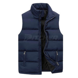 Chaleco Acolchado de Invierno para Hombre, con Cierre, Cuello Alto, Ligero, Sin Mangas, Abrigo Informal para Mantener el Calor, Servicio OEM - Product Image 1