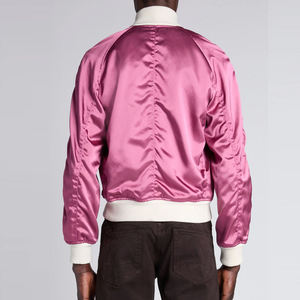Meilleur fabricant de vêtements, logo personnalisé, vestes en satin pour hommes, fournisseur direct d'usine, vêtements de rue, veste en satin pour homme - Product Image 2