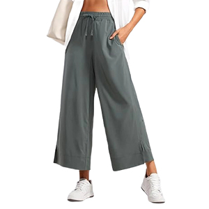 Pantalones Acampanados de Alta Calidad al por Mayor, Personalizados con Logotipo en Todos los Colores, Pantalones de Algodón/Felpa para Mujer, Jeans de Pierna Ancha para Mujer en 2026 - Product Image 5