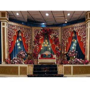 ฉากหลังใยแก้วทรงโค้งสำหรับงานแต่งงานสไตล์ออสเตรเลีย ฉากหลังใยแก้วสไตล์มุกฮาล โครงฉากหลังใยแก้วทำมือจากสวิตเซอร์แลนด์ - Product Image 1