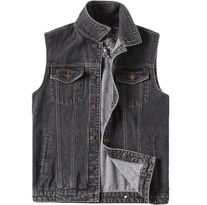 Chaleco Vaquero Sin Mangas de Diseño Moderno Ryan Pro Gear, Unisex, para Hombre y Mujer, Chaleco Vaquero con Capucha para Mujer - Product Image 2