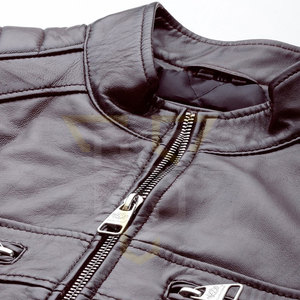 2024 Custom High Quality Light Winter Men's Leather <b>Canvas</b> <b>Jacket</b> Comfortable Stand Collar Breathable XL Size Wholesale Logo - Product Image 5