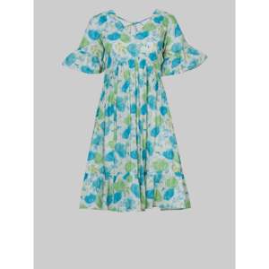 Vestido Mini Bohemio Acampanado de Algodón con Estampado de Bloques, Cintura Natural, Transpirable, Tallas S-5XL, Personalizable ODM para Uso Diario Informal - Product Image 3