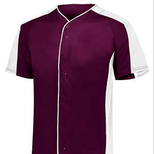 Ensemble de Tenues de Baseball Respirantes et à Séchage Rapide de Haute Qualité, Col Rond, Boutons, Personnalisé, Sergé Sublimé, 100% Polyester, Homme Adulte Personnalisé - Product Image 1