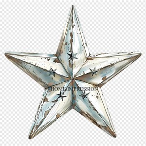 Étoiles de grange en métal pour l'extérieur Étoiles rouillées pour l'artisanat Décor extérieur rustique Décoration murale Ornements de Noël Fournitures - Product Image 2