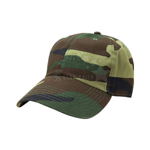 Sombreros de béisbol con estampado de camuflaje personalizado para hombre Sombrero curvo de estilo deportivo para precio al aire libre - Product Image 1