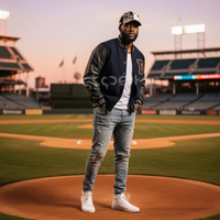 Casquettes de baseball en cuir véritable avec poils de vache, fabriquées au Pakistan