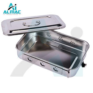 Almac ถาดสเตนเลสสตีลขนาด6นิ้วเครื่องมือผ่าตัดแบบแมนนวลอุปกรณ์จัดระเบียบถาดถาดฆ่าเชื้อสำหรับใช้ทางการแพทย์ - Product Image 1