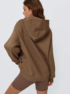 Sudadera con capucha extragrande personalizada para mujer, ropa informal, el mejor Material usado, sudaderas con capucha extragrandes transpirables para mujer - Product Image 4