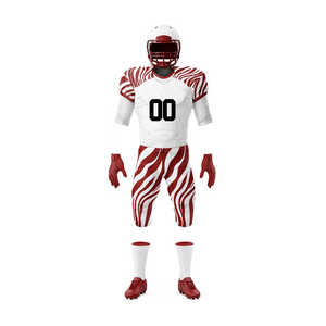 Maillot de football américain personnalisé le plus vendu personnalisé avec les noms des joueurs numéros de l'équipe uniforme de football respirant - Product Image 3