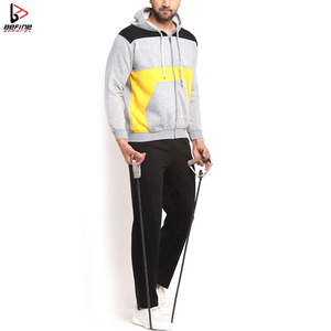 Conjunto deportivo informal para hombre, 100% algodón, con sudadera con capucha y cremallera completa, y pantalones de chándal, ecológico, para invierno. - Product Image 5