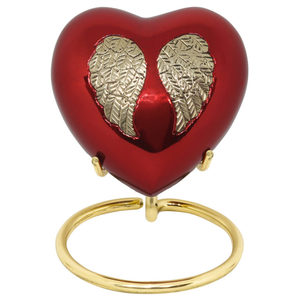 เครื่องเผาศพรูปหัวใจโลหะทองเหลืองทันสมัยอุปกรณ์งานศพที่น่าสนใจล่าสุดมีดีไซน์รูปหัวใจรูปทรงเพรียวบาง - Product Image 6