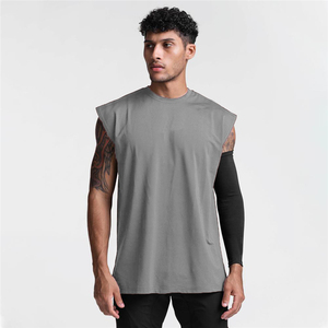 Running Tanks Stretchable Cool Dry Sleeveless Workout Athletic Workout Tank Tops Gym Stringer Muscle Tank Tops <b>Men's</b> Shirts - Product Image 4