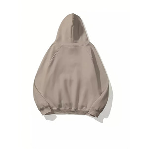 Sudadera con Capucha Extra Grande para Hombre, Color Sólido, Algodón French Terry, Transpirable, Estilo Casual de Otoño, con Bolsillo Canguro - Product Image 2