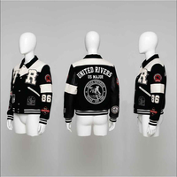 Veste de baseball Varsity Letterman en laine et cuir personnalisée pour hommes avec design de style universitaire avec patchs en chenille et brodés
