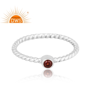 Latest Trending Fine Sterling Silver Natural Garnet Gemstone <b>Statement</b> <b>Ring</b> Custom Jewelry Manufacturer - Product Image 3