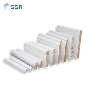 SSR VINA Plinthe intérieure en bois de pin Moulure de garniture Plinthe apprêtée blanche pour les applications de décoration intérieure - Product Image 4