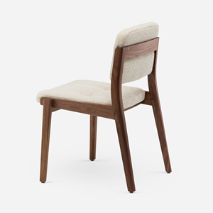 Silla de comedor tapizada con marco de madera maciza - Product Image 3